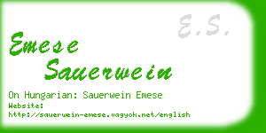 emese sauerwein business card